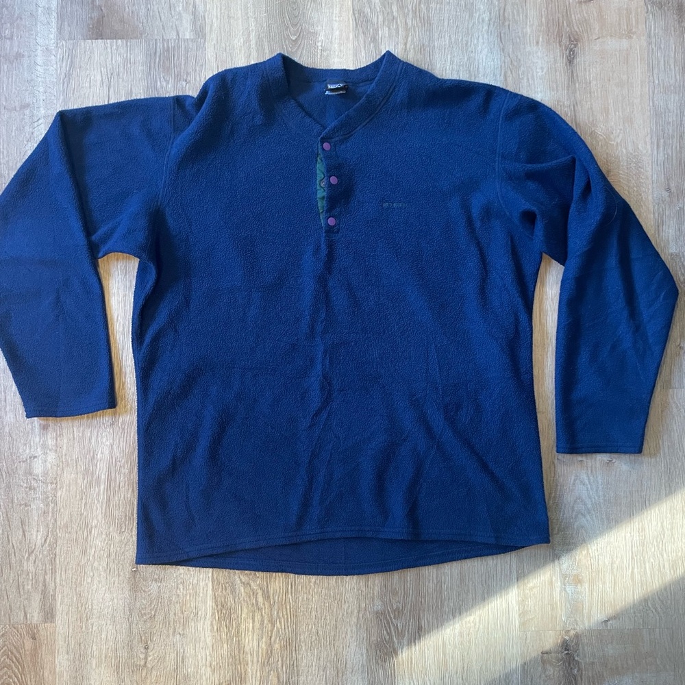 Vintage Patagonia Capilene Fleece Henley Shirt - Picture 2 of 8